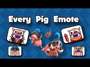 Every Pig Emote In Clash Royale 🤯