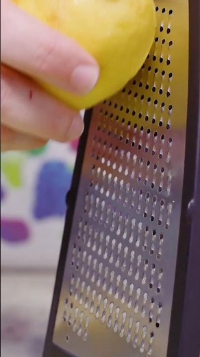 How to Zest Lemon with a Box Grater #shorts
