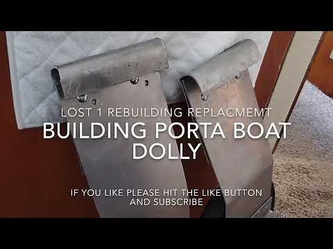 Building a porta-boat dolly. DIY project, Porta boat, boat dolly...