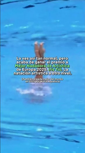 Iris Tió, mejor nadadora de Europa