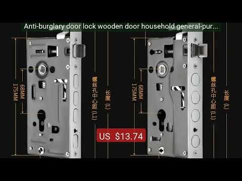 Anti-burglary door lock wooden door household general-purpose ... — Best Buy 2026 | Great Quality!
