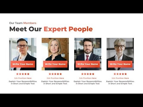 Free PowerPoint Meet the Staff Presentation Slide