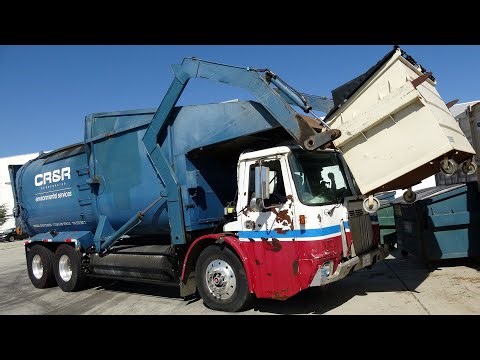 CR&R CNG Autocar WXLL Amrep Front Loader Garbage Truck