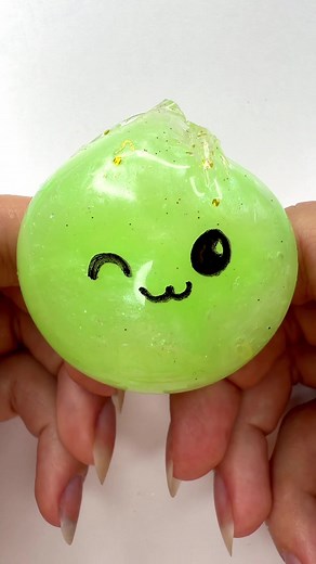 Cute Green Dumpling Squishy DIY with Nano Tape