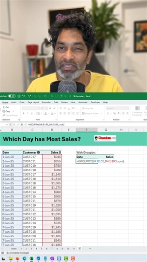 GROUPBY is MAGIC 🪄 | Chandoo.org