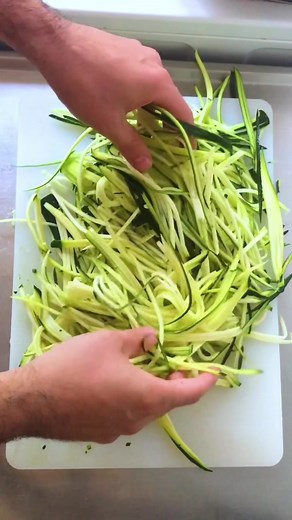 Recette rapide de spaghettis de courgettes