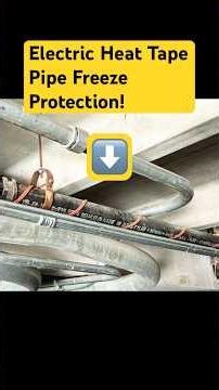 Electric Heat Tape Freeze Protection For Your Pipes!