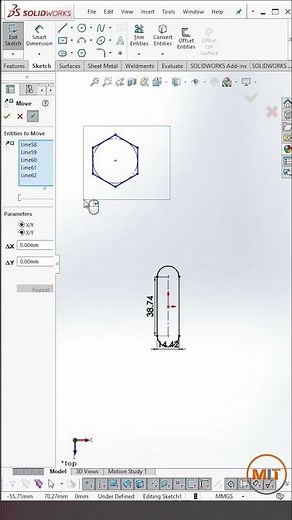 How to Use Move Entities in Sketch | SolidWorks Quick Tips