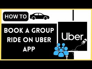 How to Book a Group Ride Using the Uber App - 2024