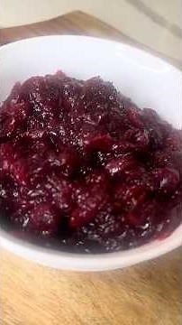 Spiced Cranberry Sauce | Easy, Cozy & Perfect for the Holidays 🍊🎄#cranberrysauce #holidayrecipes