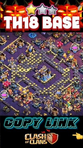 ANTI 2 TH18 BEST LEGEND BASE || TH18 TROPHY PUSHING BASE #coc #clashofclans #supercell