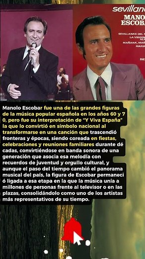 🇪🇸 Manolo Escobar: la canción que hizo cantar a todo un país