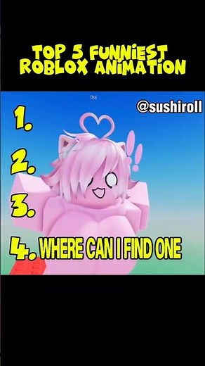 TOP 5 FUNNIEST ROBLOX ANIMATION 🤣😭 Watch until the end!😆 #roblox #animation #top5