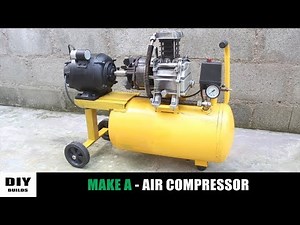 Make A Air Compressor | DIY