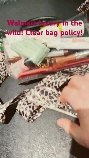 Stadium event with clear bags policy! How I wore it. Walmart bag.