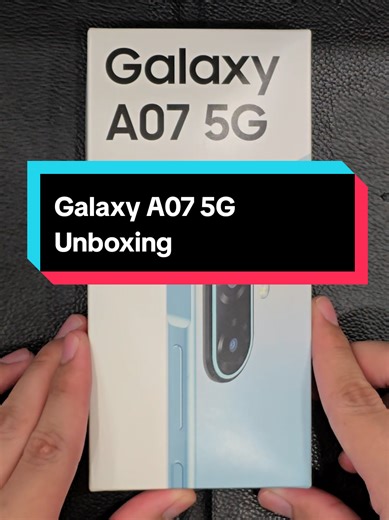 Unboxing the Galaxy A07 5G: Features & First Impressions