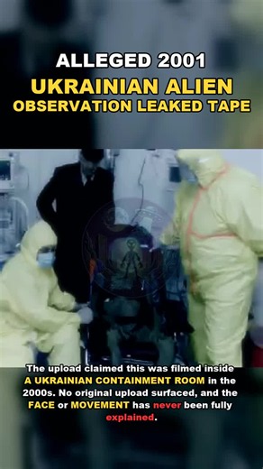ALLEGED 2001 UKRAINIAN ALIEN OBSERVATION LEAKED TAPE. The upload claimed this was filmed inside A UKRAINIAN CONTAINMENT ROOM in the 2000s. No original upload surfaced, and the FACE or MOVEMENT has never been fully explained. #ValleyOfTheOdd #AlienTape #LeakedFootage #Paranormal #ArchiveFootage