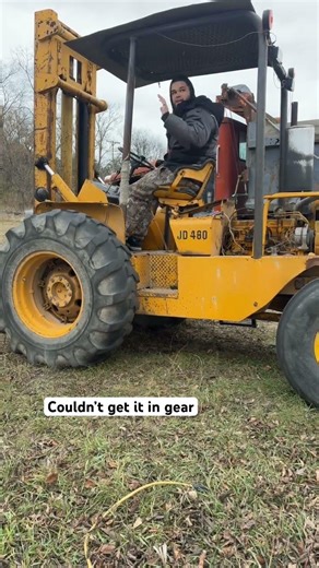 Old John deer fork tractor #johndeer