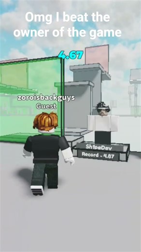 I just beat the game owner on his own game #roblox #timetrialobby #sh1pedev