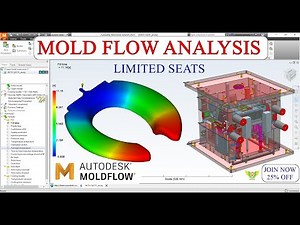 Mold flow Analysis tutorial in Autodesk Mold flow 🔥 Plastic Mold flow #cimdesign #onlinecoaching