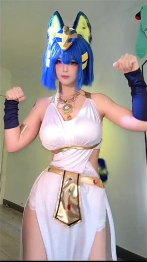 [小鹿库库] 埃及摇 埃及猫？ #动物森友会 #埃及猫 #cosplay Ankha Cosplay