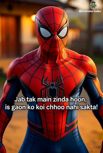 Spider Ne bachaya gaon walon Ko alien ke hamle se gaon wale hue Khush ❤️ #socialspider #animatorhulk