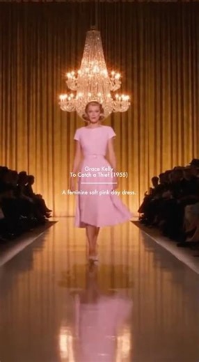 Grace Kelly's Soft Pink Day Dress from "To Catch a Thief" (1955) reimagined