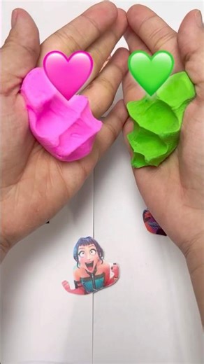 Clay Mixing Colors 🩷+💚=? Guess the Result!👀🎉#clay #colormixing #trending