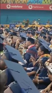 #FijiTimesNews | Graduands dancing away during an entertainment break at the FNU graduation at the Vodafone Arena in Suva. #Fiji #FijiNews 🎥 ELIKI NUKUTABU | The Fiji Times