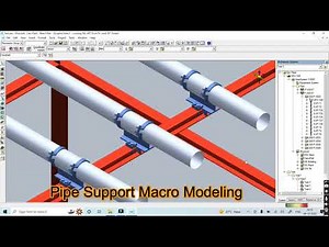 Pipe Support and Handrail S3D Macro Modeling