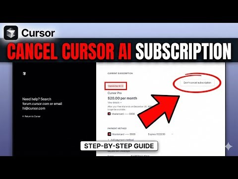 How to Cancel Cursor AI Subscription (Downgrade to Free)