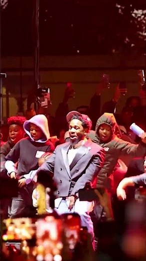 Kendrick Lamar performing Squabble Up for the first time in the Nickerson Gardens Watts California