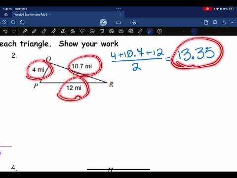 Area of Oblique Triangle when given all 3 sides