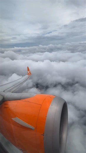 Plane Takeoff Window View ✈️ Above the Clouds #Shorts