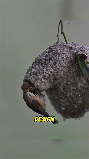 Penduline Tit Is The Best Engineer In The World😨 #shorts