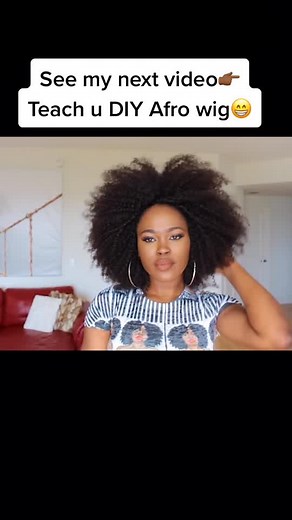 DIY no sew versatile carefree Afro wig>>> easy&quick 👻#diywig #wigtutorial #Afrowig #Afrohairstyle #blackqueen #blackmagic #fyp