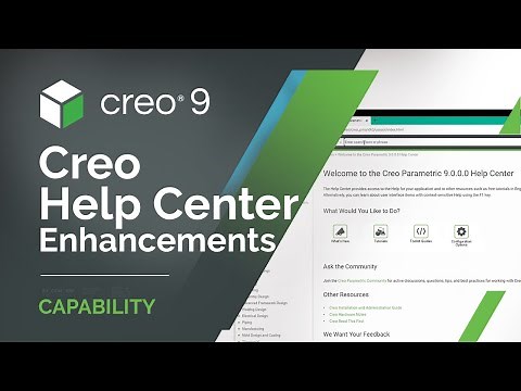 Creo Help Center Enhancements | Creo 9