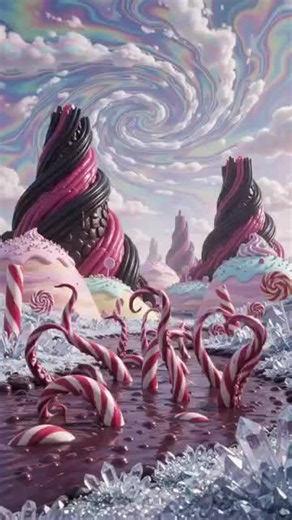 At the mountains of licorice #halloweencandy #horror #lovecraftianhorror #candyland