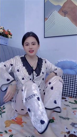 like and Dream 10k subscribe Cozy Satin Pajamas Try-On for Ultimate Comfort #storm #bigwaves #mariti