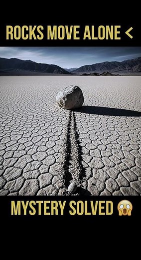 Rocks That Move By Themselves... Mystery Solved 🪨 #factology #facts #science