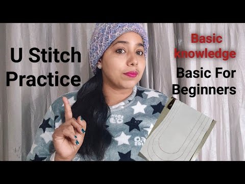 U Stitch practice Step by step|How To Stitch|Tutorial video #yt #youtubevideo #howtosew #Ustich #new