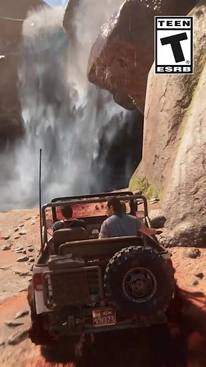 Discovering Secrets Behind Waterfalls in Uncharted 4 PS5 Gameplay