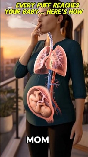 🚬 What Happens to Your Baby When Mom Smokes? 😢 | Realistic 3D Medical Animation