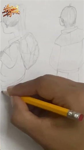 “When art captures the innocence of friendship 🖤🌸”