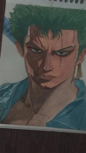 zoro painting #zorodrawing #shorts #zoro