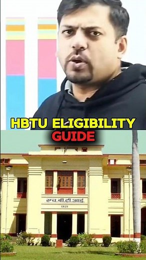 HBTU Eligibility Guide 🔥 JEE Main Students Must Watch #harshsir #dreambigstudyhard #harshsirclips