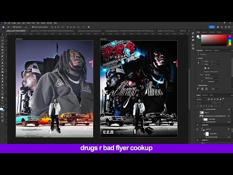 How To Make Tour Flyers like Lucki… (Full Photoshop Cookup)