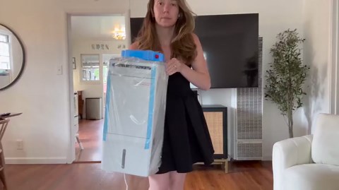 Portable Air Conditioners No Venting Required, 4-IN-1 Indoor Air Conditioner for Bedroom, Stand Up Ventless Portable Air Conditioner,