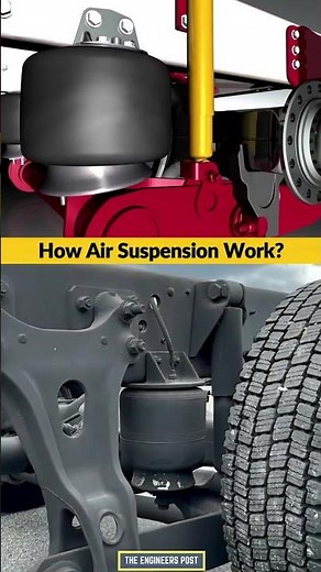 How Air Suspension Works 🔥 #3d #cars #engineering #airsuspension #innovation #technology