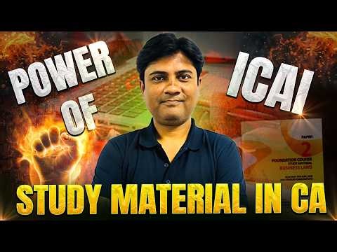 Power of ICAI Study Material In Your CA Journey! | Must Watch By Every CA Student